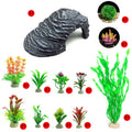 Artificial Rock Cave Aquarium Fish Terrarium Ornamentation Set